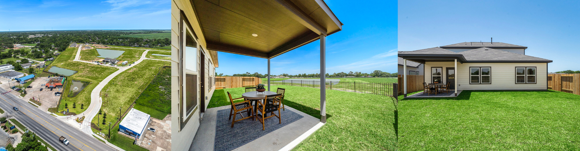 A house with a large yard.