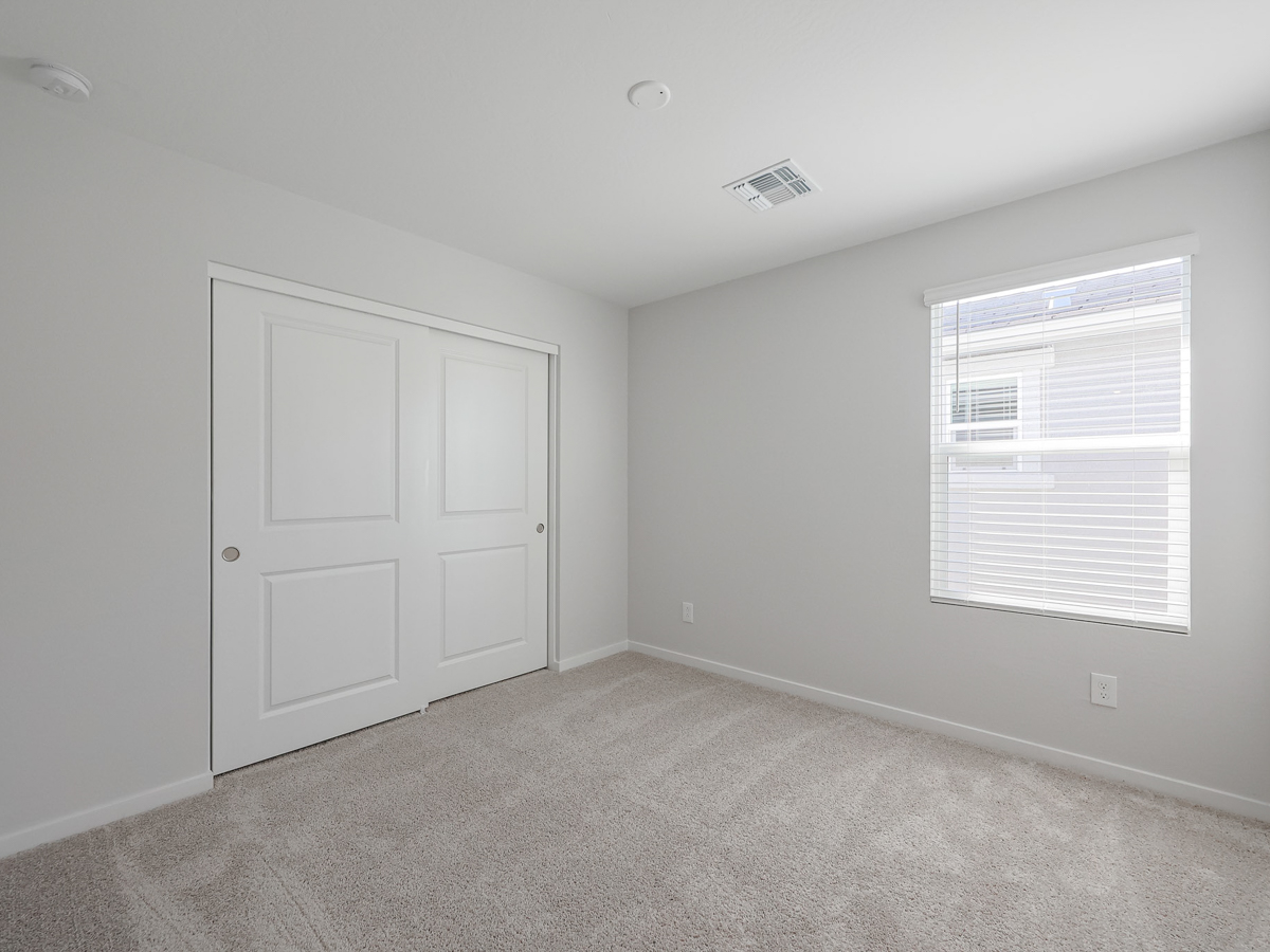 A room with white doors.