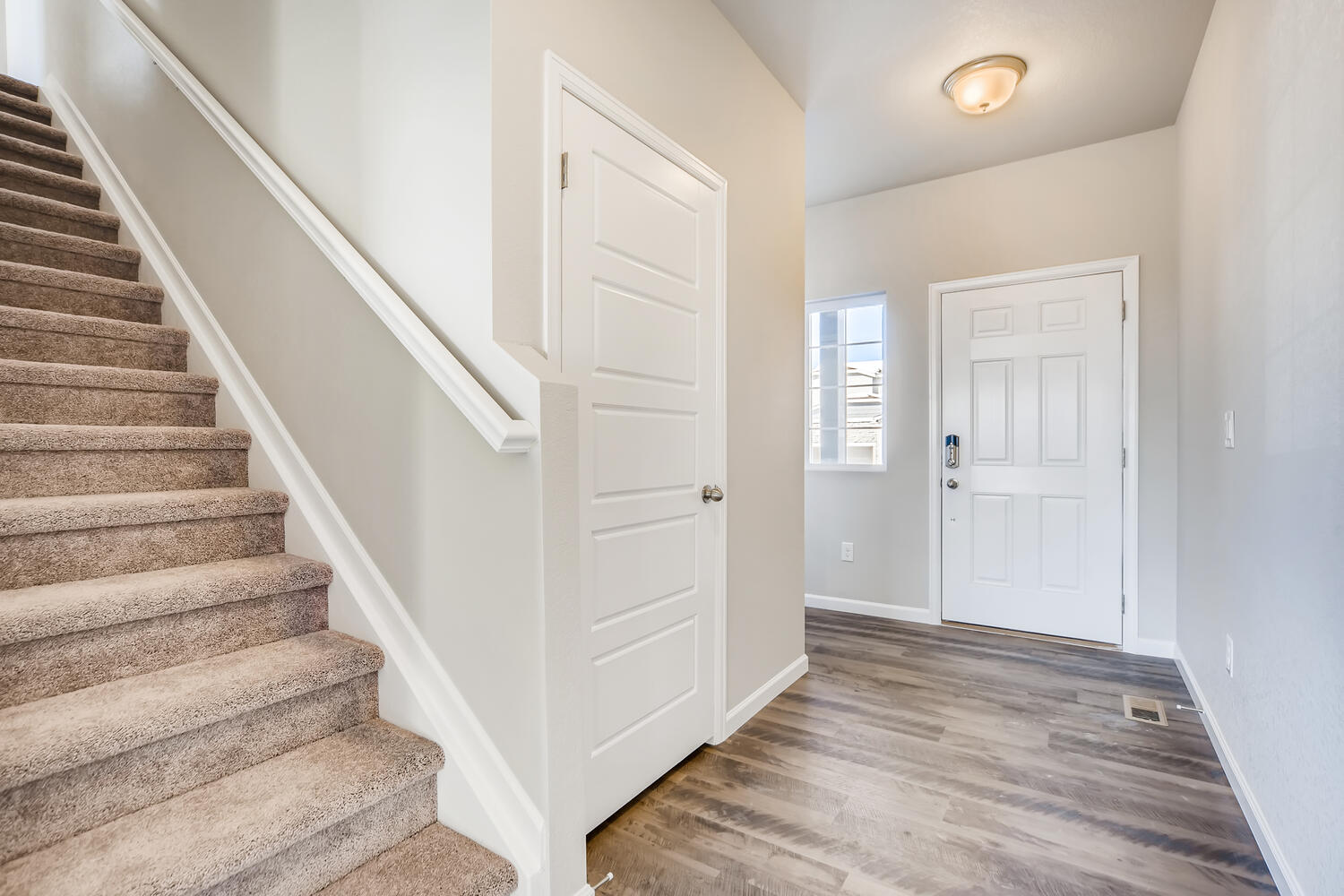 A staircase in a house.