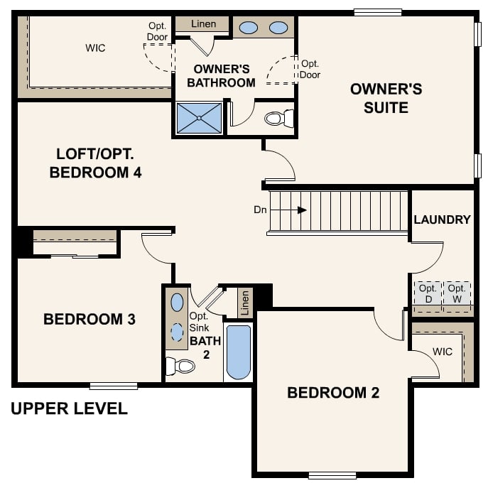 Diagram, engineering drawing. Powell Floorplan, Upper Level