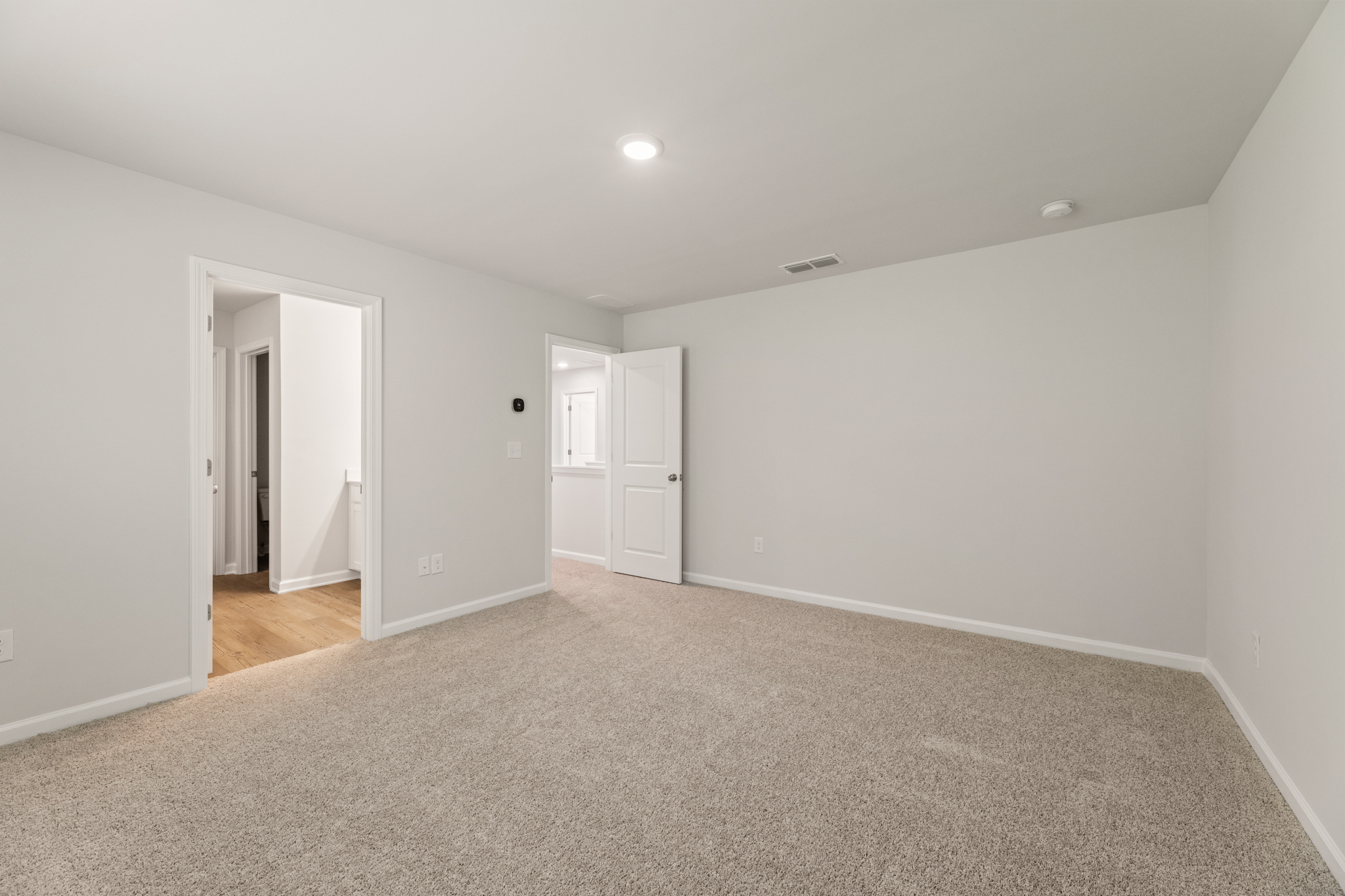 A room with white walls.